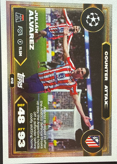 Julián Alvarez – Topps Match Attax Champions League 2025/26 – #412