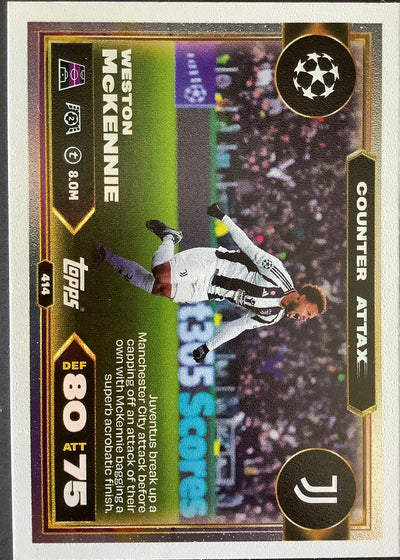 Weston McKennie – Topps Match Attax Champions League 2025/26 – #414