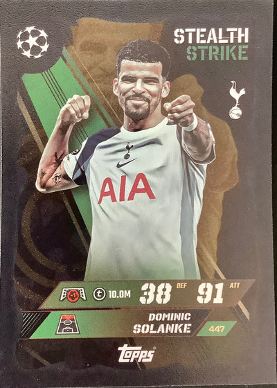 Dominic Solanke – Topps Match Attax Champions League 2025/26 – #447