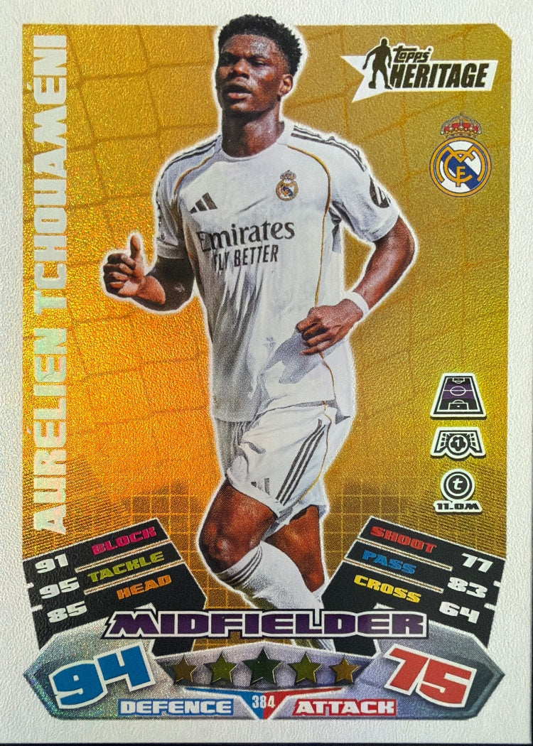 Aurélien Tchouaméni – Topps Match Attax Champions League 2025/26 – #384