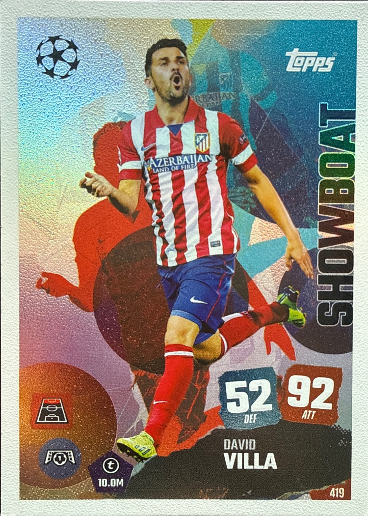 David Villa – Topps Match Attax Champions League 2025/26 – #419