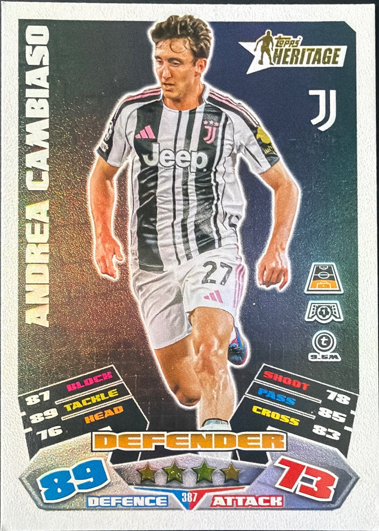 Andrea Cambiaso – Topps Match Attax Champions League 2025/26 – #387