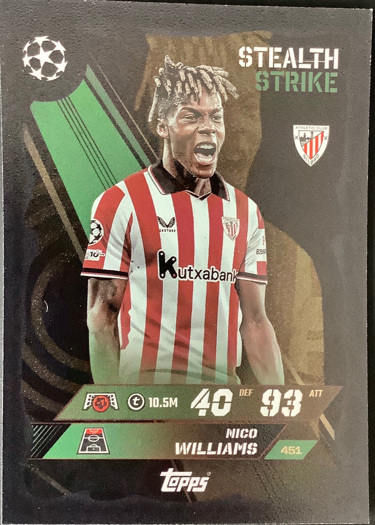 Nico Williams – Topps Match Attax Champions League 2025/26 – #451