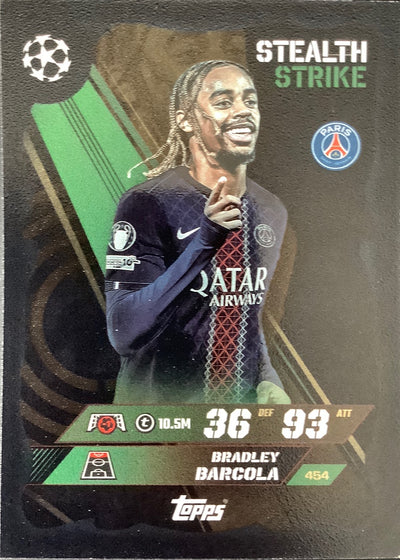 Bradley Barcola – Topps Match Attax Champions League 2025/26 – #454