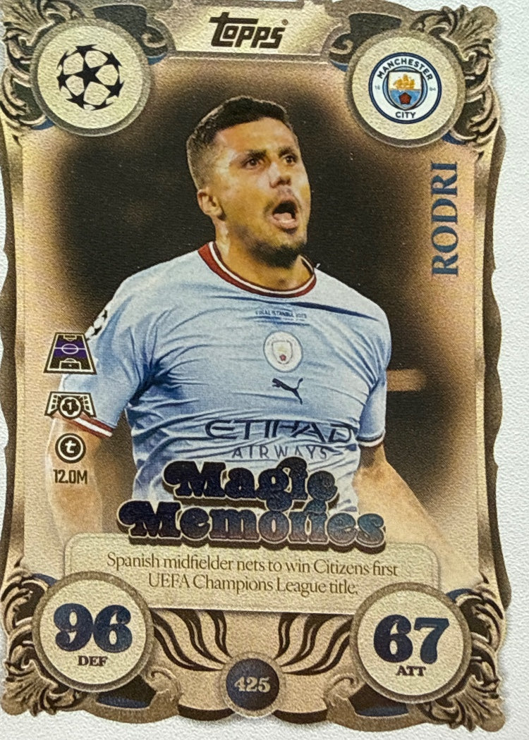 Rodri – Topps Match Attax Champions League 2025/26 – #425