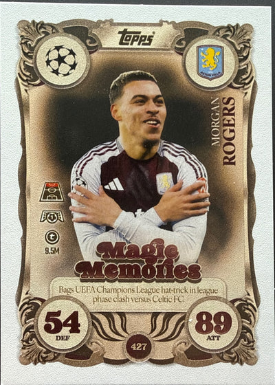 Morgan Rogers – Topps Match Attax Champions League 2025/26 – #427