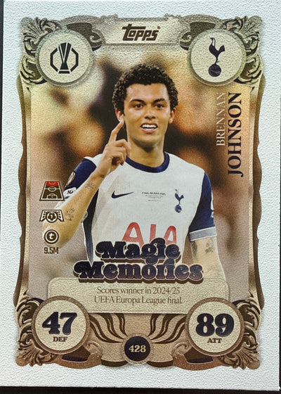 Brennan Johnson – Topps Match Attax Champions League 2025/26 – #428