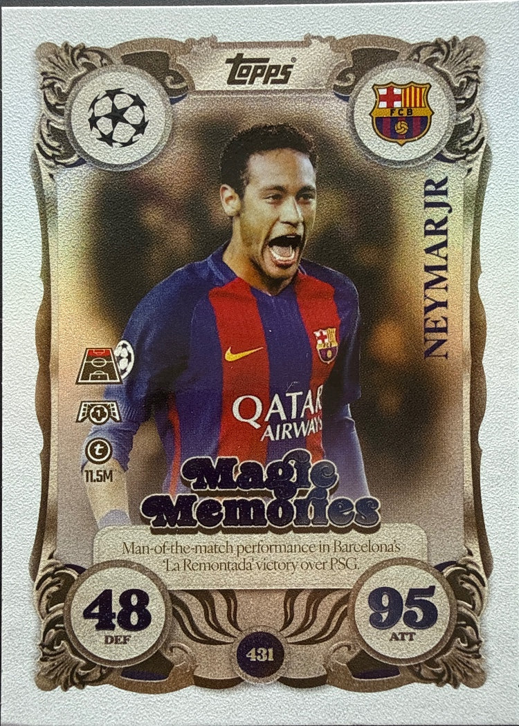 Neymar Jr. – Topps Match Attax Champions League 2025/26 – #431