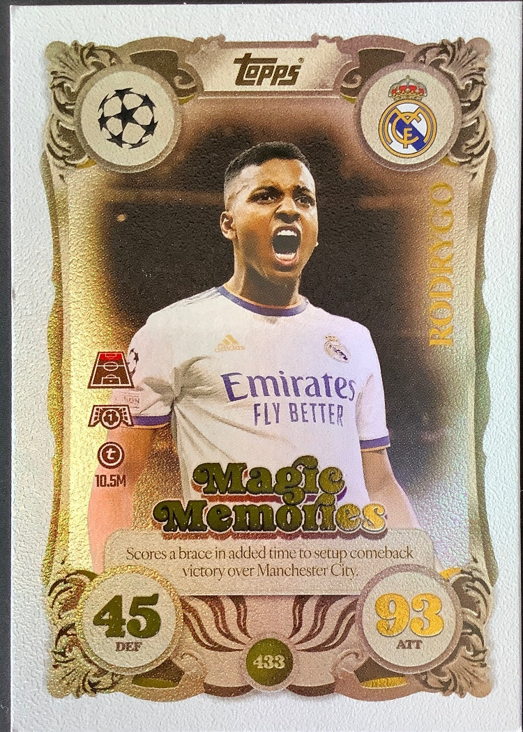 Rodrygo – Topps Match Attax Champions League 2025/26 – #433