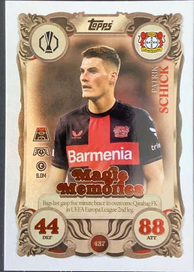 Patrik Schick – Topps Match Attax Champions League 2025/26 – #437