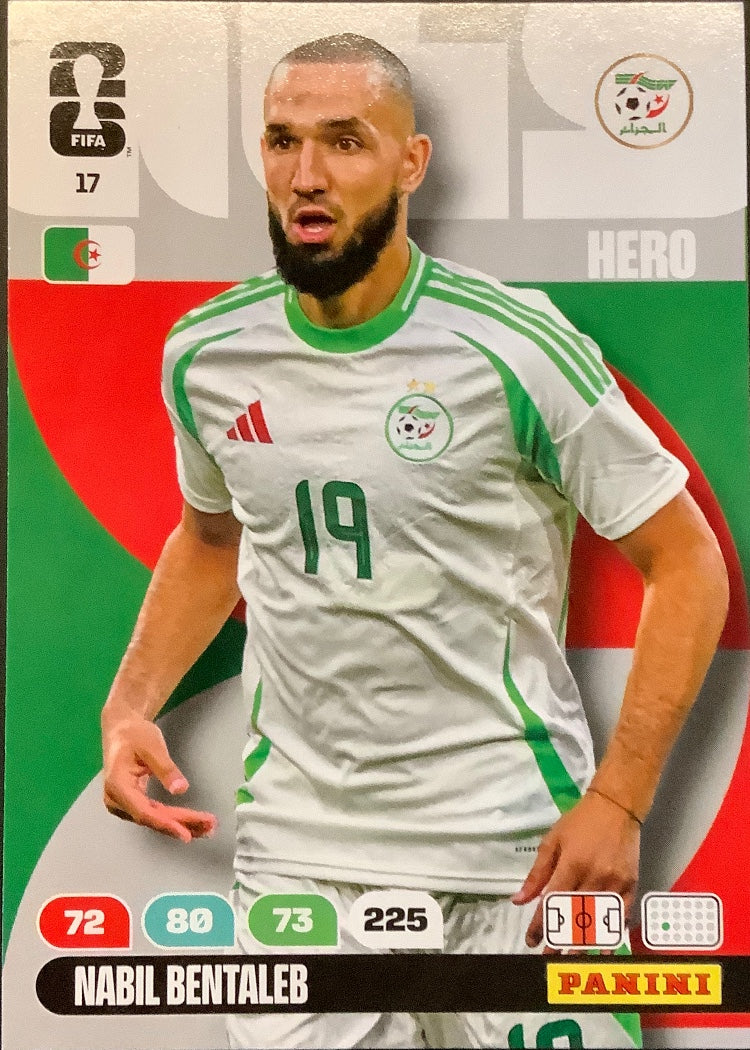 Nabil Bentaleb – Panini Adrenalyn XL FIFA World Cup 2026 – #17