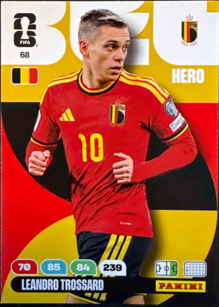 Leandro Trossard – Panini Adrenalyn XL FIFA World Cup 2026 – #68