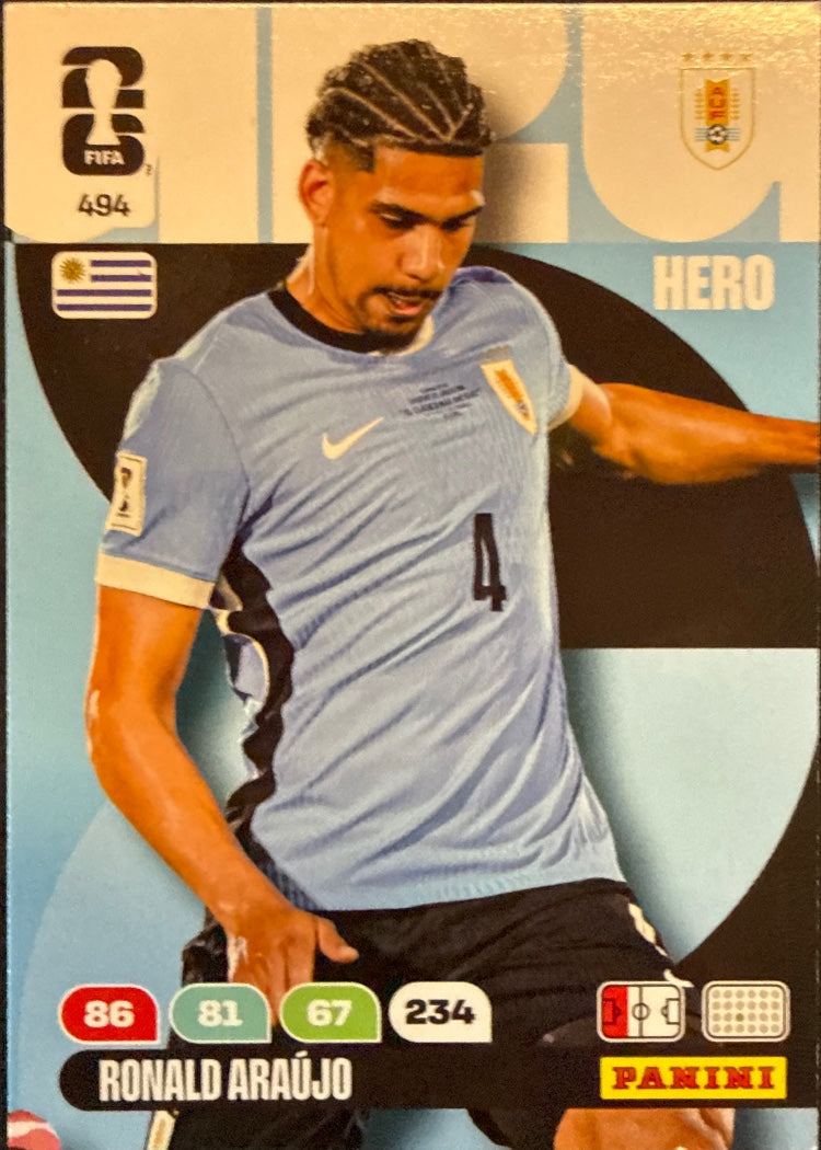 Ronald Araújo – Panini Adrenalyn XL FIFA World Cup 2026 – #494