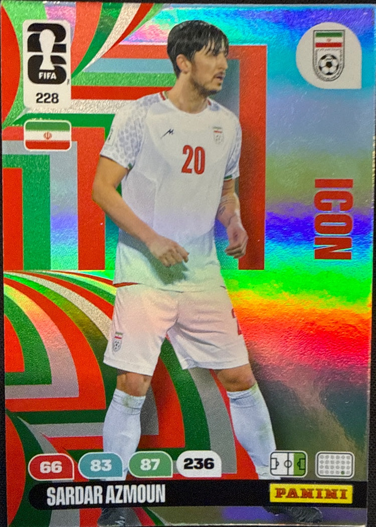 Sardar Azmoun – Panini Adrenalyn XL FIFA World Cup 2026 – #228