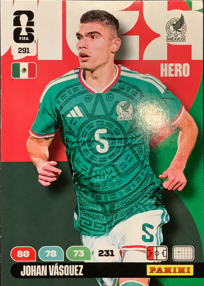 Johan Vásquez – Panini Adrenalyn XL FIFA World Cup 2026 – #291