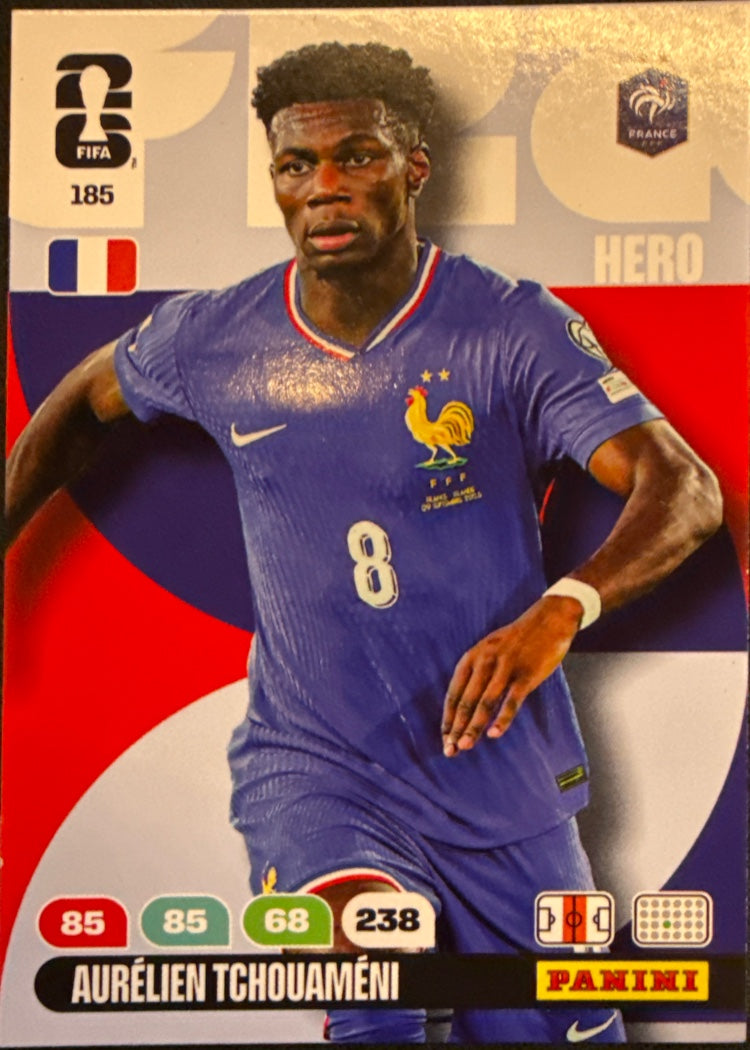 Aurélien Tchouaméni – Panini Adrenalyn XL FIFA World Cup 2026 – #185