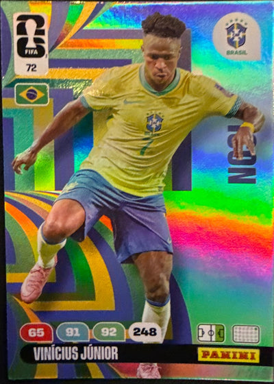 Vinícius Júnior – Panini Adrenalyn XL FIFA World Cup 2026 – #72