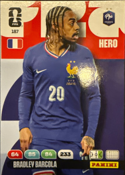 Bradley Barcola – Panini Adrenalyn XL FIFA World Cup 2026 – #187