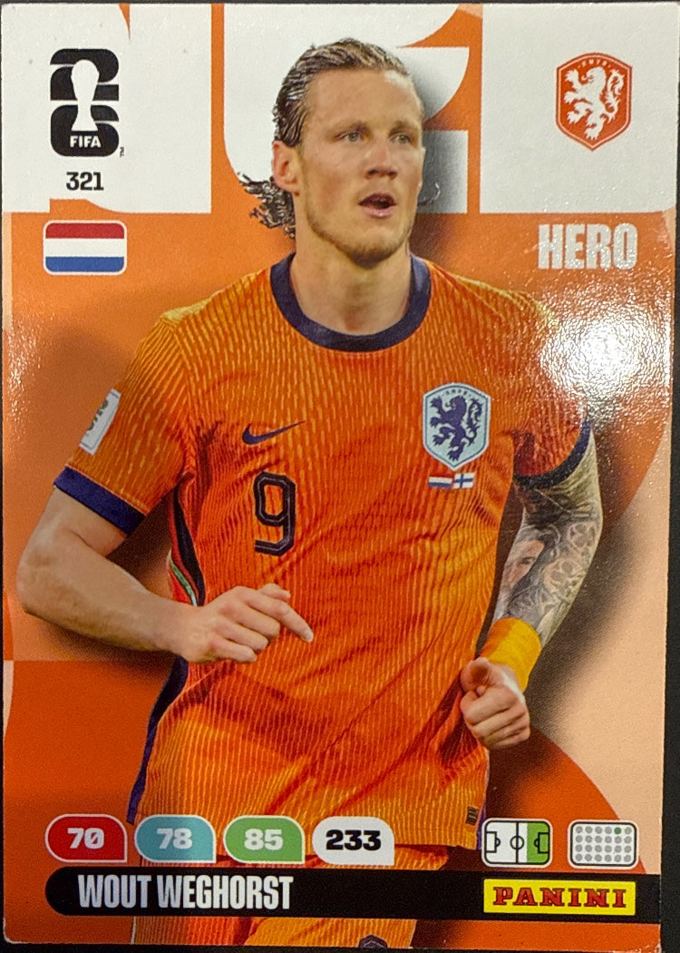 Wout Weghorst – Panini Adrenalyn XL FIFA World Cup 2026 – #321