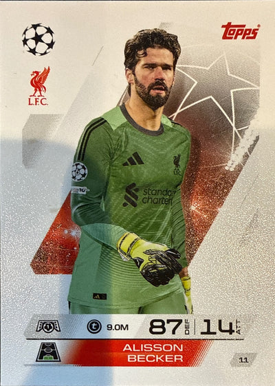 Alisson Becker – Topps Match Attax Champions League 2025/26 – #11