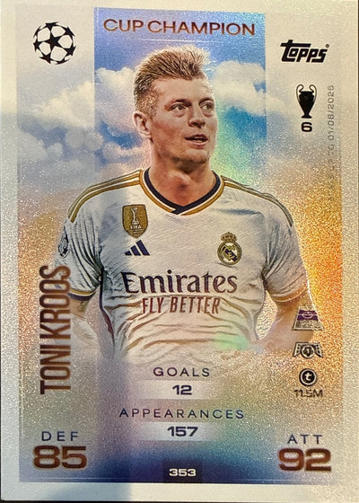 Toni Kroos – Topps Match Attax Champions League 2025/26 – #353