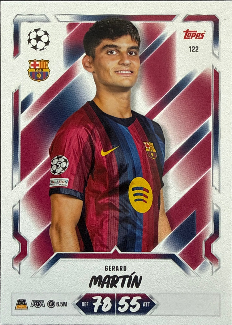 Gerard Martín – Topps Match Attax Champions League 2026/27 – #122