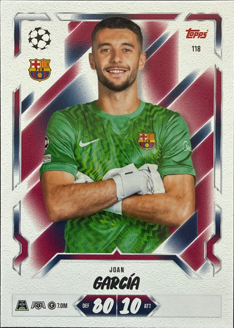 Joan García – Topps Match Attax Champions League 2026/27 – #118
