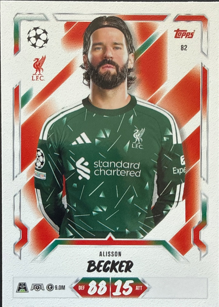 Alisson Becker – Topps Match Attax Champions League 2026/27 – #82