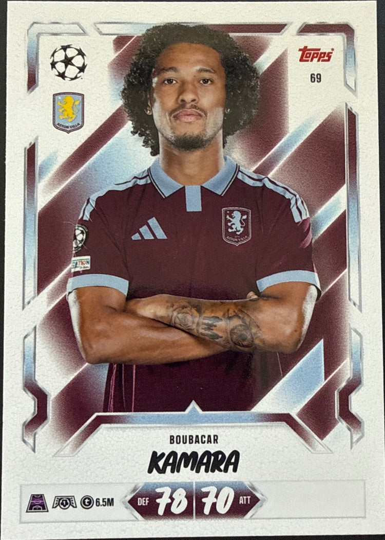 Boubacar Kamara – Topps Match Attax Champions League 2026/27 – #69