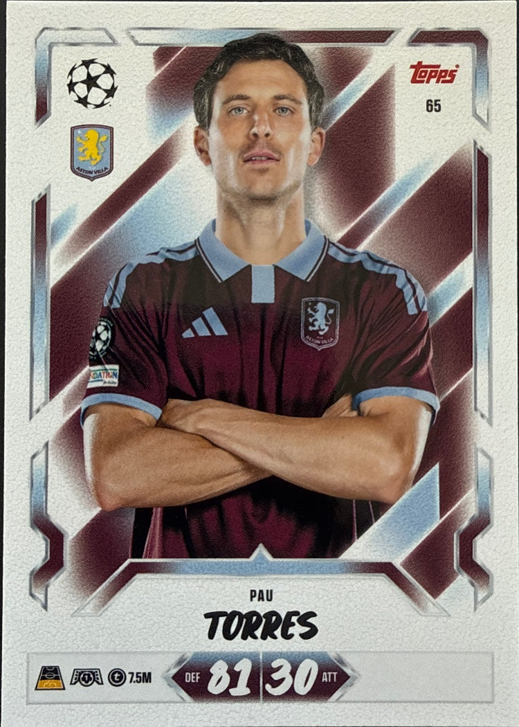 Pau Torres – Topps Match Attax Champions League 2026/27 – #65