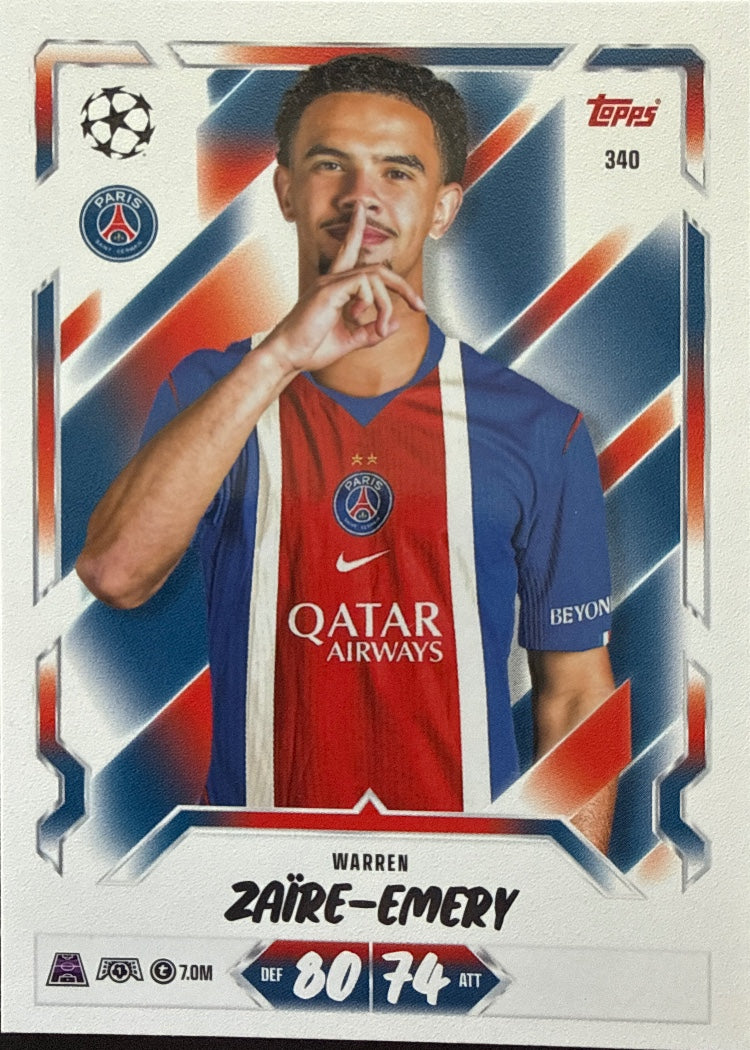 Warren Zaïre-Emery – Topps Match Attax Champions League 2026/27 – #340