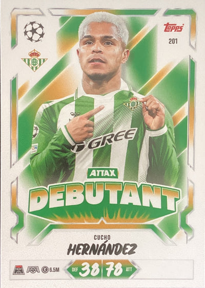 Cucho Hernández – Topps Match Attax Champions League 2026/27 – #201