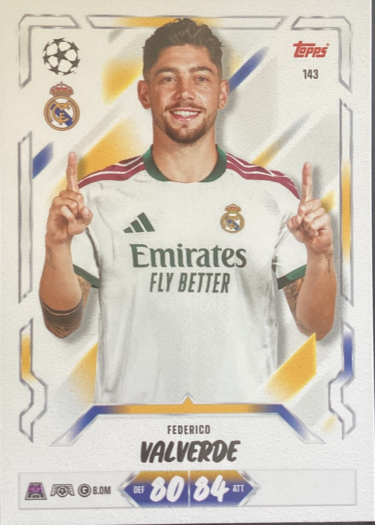 Federico Valverde – Topps Match Attax Champions League 2026/27 – #143