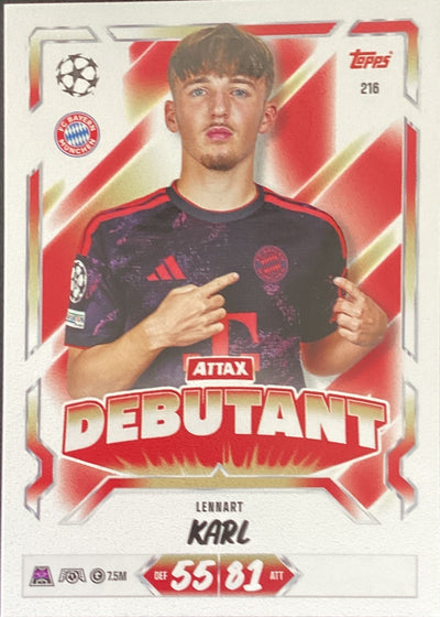 Lennart Karl – Topps Match Attax Champions League 2026/27 – #216