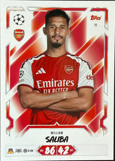 William Saliba – Topps Match Attax Champions League 2026/27 – #11