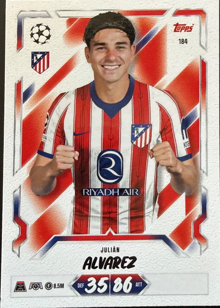Julián Álvarez – Topps Match Attax Champions League 2026/27 – #184