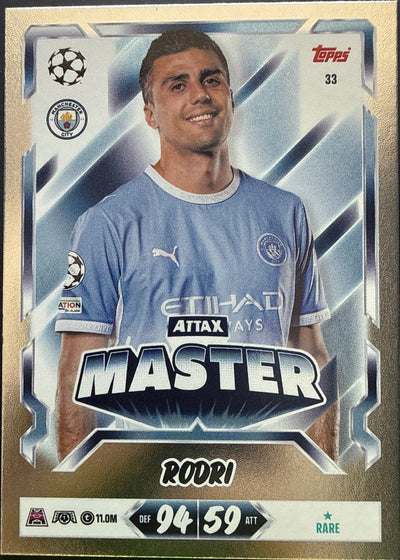 Rodri – Topps Match Attax Champions League 2026/27 – #33