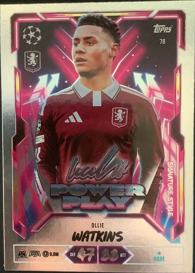 Ollie Watkins – Topps Match Attax Champions League 2026/27 – #78