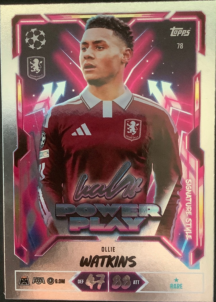 Ollie Watkins – Topps Match Attax Champions League 2026/27 – #78