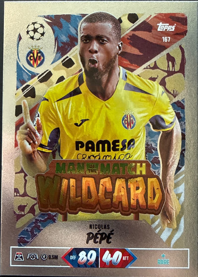 Nicolas Pépé – Topps Match Attax Champions League 2026/27 – #167