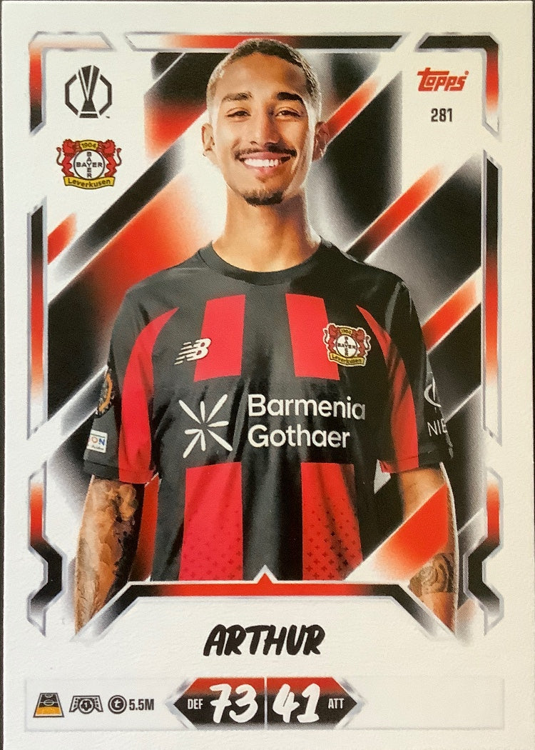Arthur – Topps Match Attax Champions League 2026/27 – #281