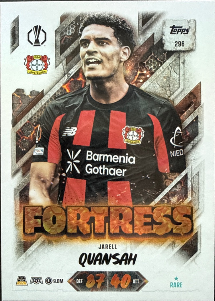 Jarell Quansah – Topps Match Attax Champions League 2026/27 – #296