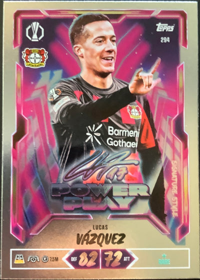 Lucas Vázquez – Topps Match Attax Champions League 2026/27 – #294