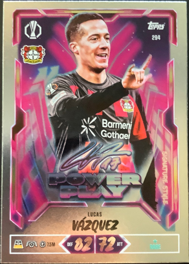 Lucas Vázquez – Topps Match Attax Champions League 2026/27 – #294