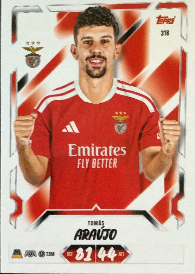 Tomás Araújo – Topps Match Attax Champions League 2026/27 – #318