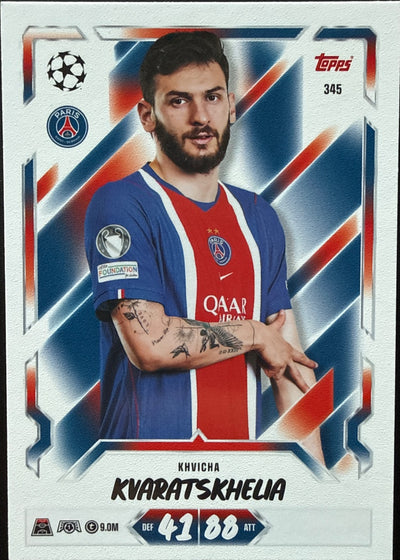 Khvicha Kvaratskhelia – Topps Match Attax Champions League 2026/27 – #345