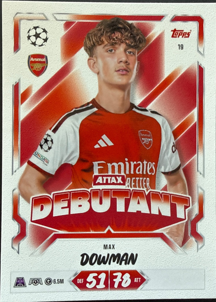 Max Dowman – Topps Match Attax Champions League 2026/27 – #19