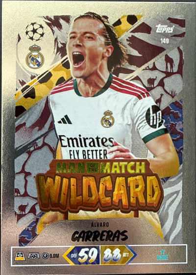 Álvaro Carreras – Topps Match Attax Champions League 2026/27 – #149