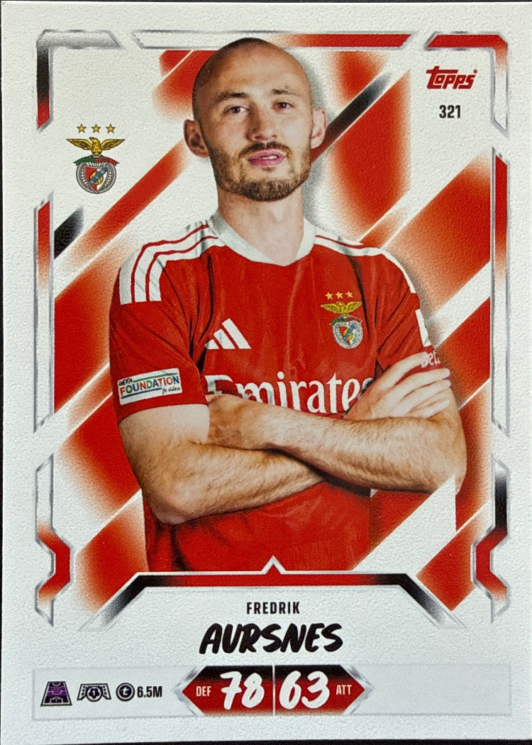 Fredrik Aursnes – Topps Match Attax Champions League 2026/27 – #321