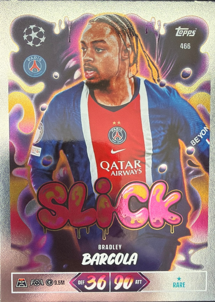 Bradley Barcola – Topps Match Attax Champions League 2026/27 – #466
